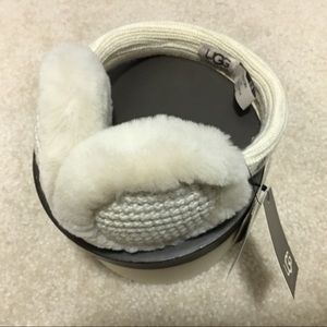 Brand New UGG fuzzy earmuffs - White/Cream color
